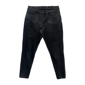 Jones New York Women's Size 10 Jeans Essex Skinny Black Stretch Mid-rise